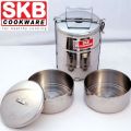 3 Bowl SKB SuS304 food grade stainless steel Lunch Box 3 Bowl.