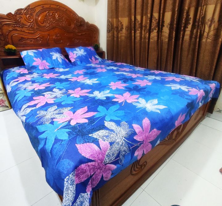 Cotton%20Fabric%20Multicolor%20Print%207%20by%207.5%20Feet%20King%20Size%20Bedsheet%20Set%20with%20Two%20Pillow%20Cover%20-%20Image%203