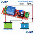Timer Delay Relay Module 12V 0-10s 10A Switch. 