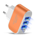 【Ready Stock+FREE Shipping+COD】3USB Type-C Multi-port Charger 3-ports Fast Charging Head Universal USB Direct Charger Power Adapter.