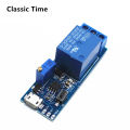 DC 5V-30V Micro USB Power Adjustable Relay Timer Control Trigger Conduction Relay Switch Module 12V 24V.