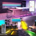 GUSODOR Led Strip Lights  Smart Led Lights for Bedroom Color Changing Led Light Strips Music Sync RGB Led Rope Lights with Remote App Control Led Tape Lights for Room Party Home Decoration. 