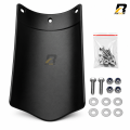 Universal Motorcycle Rear Mudguard Extender (Support All Bike) for Splash Guard Rear Fender Extension Mud Flap with Bolts and Nuts Black.