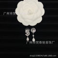 Xiaoxiang's new double C earrings, Xiaoxiangfeng, European and American retro earrings, fragrant grandma's sense of luxury, collection of earrings, 925 silver needles. 