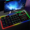 Stock Market Chart Pattern Large RGB Mouse Pad Mousepad LED Mouse Mat Table Pads Backlit Desk Mats Keyboard Mat XXL 90x40cm. 