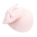 Soft Cotton Baby Bowknot Hat+Gloves Set Newborn Beanie Cap Anti-scratch Mittens for 0-6 Months Baby Bonnet Shower Gift.