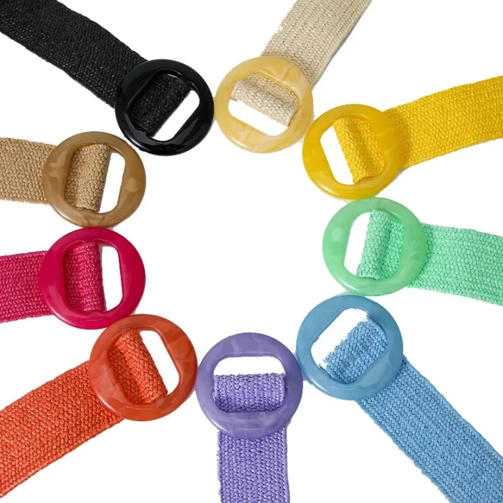Beltox%20Women%20Straw%20Woven%20Elastic%20Wide%20Belt%20Solid%20Color%20with%20Matching%20Plastic%20Buckle%20-%20Image%202