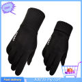1 Pair Unisex Gloves Full Finger Touch Screen Men Women Warm Ribbed Cuff Gloves for Riding.