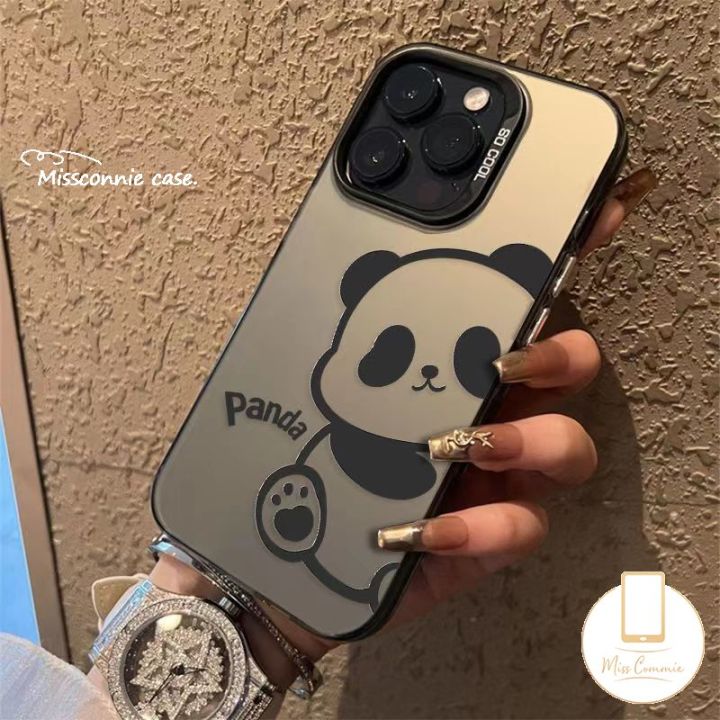MissConnie%20Lovely%20Simple%20Panda%20Cartoon%20Luxury%20Plating%20Metal%20Phone%20Case%20Compatible%20for%20IPhone%2015%2011%20Pro%20Max%2015%2014%20Plus%2014%2011%2012%2013%2015%20Pro%20Max%20XR%20XS%20Max%20X%20Couples%20Cute%20Funny%20Panda%20Soft%20Cover%20-%20Image%205