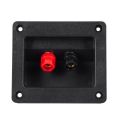 NXFDSIOZ 2PCS 90X78mm Square Binding Post Type Speaker Box Terminal Cup Wire Connector Board. 