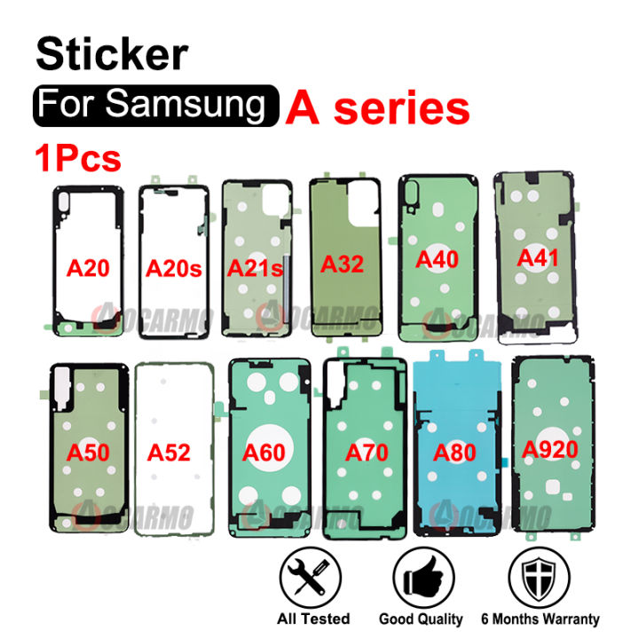 Back Sticker For Samsung Galaxy A20 A20S A41 A51 A71 A32 A42 A52 A72 A40 A50 A55 A35 A34 A60 A70 A80 A920 Rear Cover Adhesive