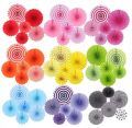 Decoration Hanging Paper Fan Set, Paper Garland Decoration,Used for Birthday,Wedding,Graduation Event.