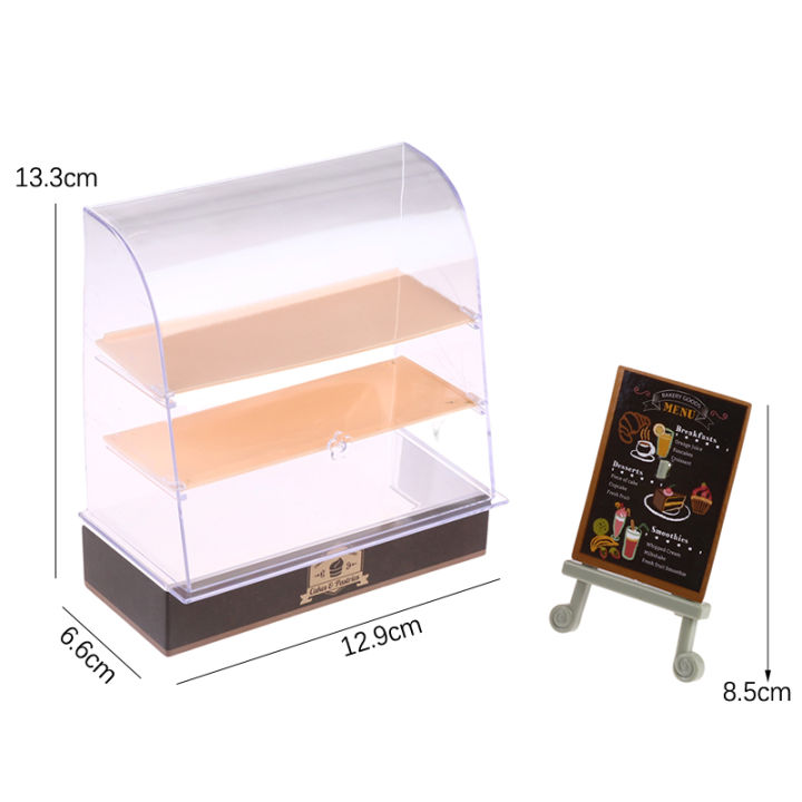 1Set%201:12%20Dollhouse%20Miniature%20Cake%20Display%20Cabinet%20Signboard%20Stand%20Model%20Living%20Scene%20Decor%20Toy%20-%20Image%202