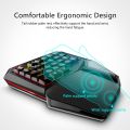 Delux T9 Plus Single-handed Mechanical Gaming Keyboards 28 fully Programmabl Keys Wired Ergonomic Single Hand Keypad For Gamer.