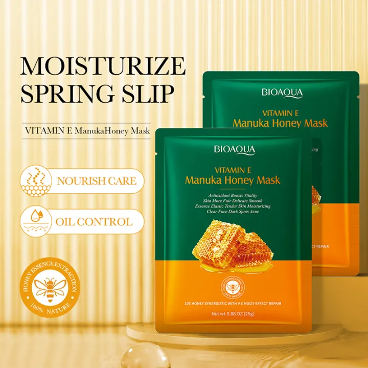 BIOAQUA%20Manuka%20Honey%20Moisturizing%20&%20Hydrating%20Face%20Sheet%20Mask-%2025g%20-%20Image%203
