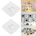 Transparent Seamless Strong Self Adhesive Sticker Hook Holder Photo Frame Painting Picture Poster Clock No Drill Wall Hanger Hooks Home Storage Tool. 