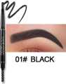 HANDAIYAN Eyebrow Tattoo Pencil Brush Double Ended Microblading Lasting Fine Sketch Tint Liquid Eyebrow Pen -Black. 
