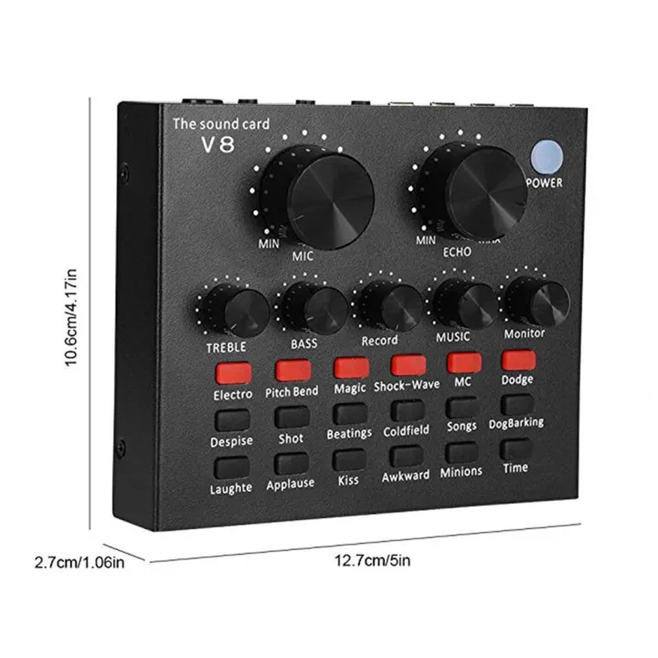V8%20Multifunctional%20Live%20Sound%20Card%20USB%20Audio%20Interface%20Intelligent%20Volume%20Adjustable%20Audio%20Mixer%20Sound%20Card%20for%20Recording%20Hosting%20Speech%20-%20Image%207