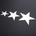 3D Sticker, 40 X Star Art Mirror Wall Sticker Surface Decal Home Room DIY Art Decor (Silver).