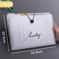 File Organizer With 8/12 Pockets Zipper File Folder Transparent File Packet. Multi-pocket File Folder Expandable File Holder Waterproof Expanding File Folder.