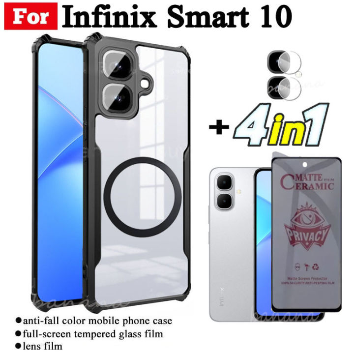 4%20in%201%20Infinix%20Smart%2010%20Shockproof%20Phone%20Case%20With%20Magnetic%20Wireless%20Charging%20Sticker%20For%20Infinix%20Smart10%20Smart%209%20X6725%20Anti%20Spy%20Privacy%20Full%20Coverage%20Tempered%20Glass%20S+Lens%20Film%20-%20Image%202