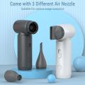 80000RPM Portable Electric Air Duster Mini Turbo Fan 4500mAh Rechargeable Jet Blower for Keyboard Cleaning Camping BBQ. 