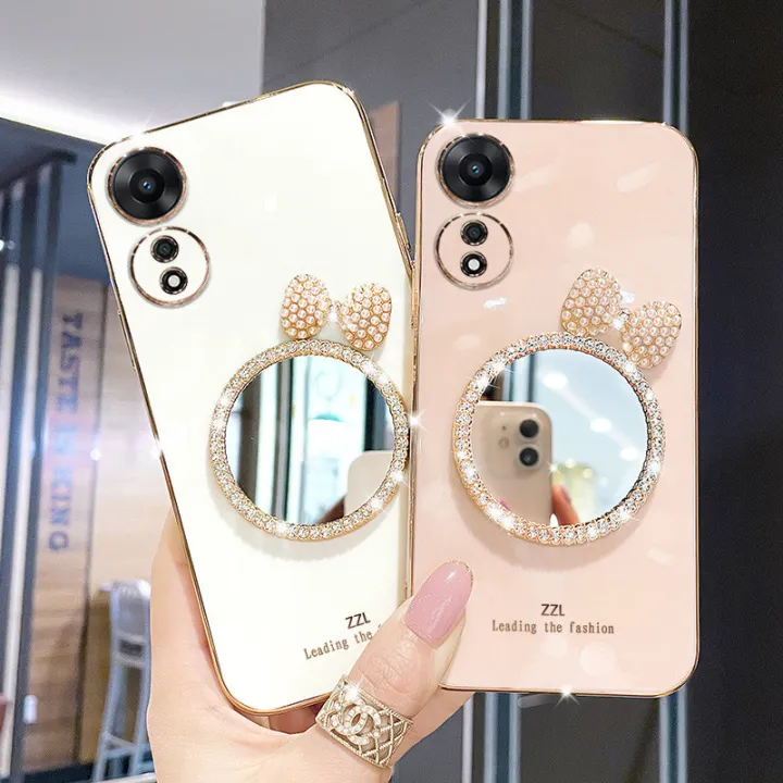 For%20OPPO%20A38%204G%20/%20A18%204G%20Back%20Cover%20with%20Bowknot%20Mirror%20Luxury%206D%20Plating%20Square%20Bumper%20Girls%20Makeup%20Casing%20Shiny%20Soft%20Silicone%20Full%20Camera%20Protection%20Pouch%20-%20Image%202