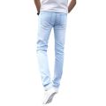 2023 New Fashion Men's Casual Stretch Skinny Jeans Trousers Tight Pants Solid Colors Cotton Stretch Denim Pants Cowboy Trousers.