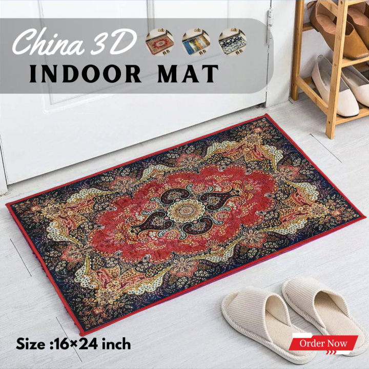 China%203D%20Door%20Mat%20Paposh%20Doormat%20Water%20Absorbent%20Floor%20mat%2016%20*%2024%20inch%20anti%20slip%20mat%20Red%20,%20Blue%20,%20Black%20,%20White%20Indoor%20mat%20Room%20mat%20Rugs%20carpet%20-%20Image%202