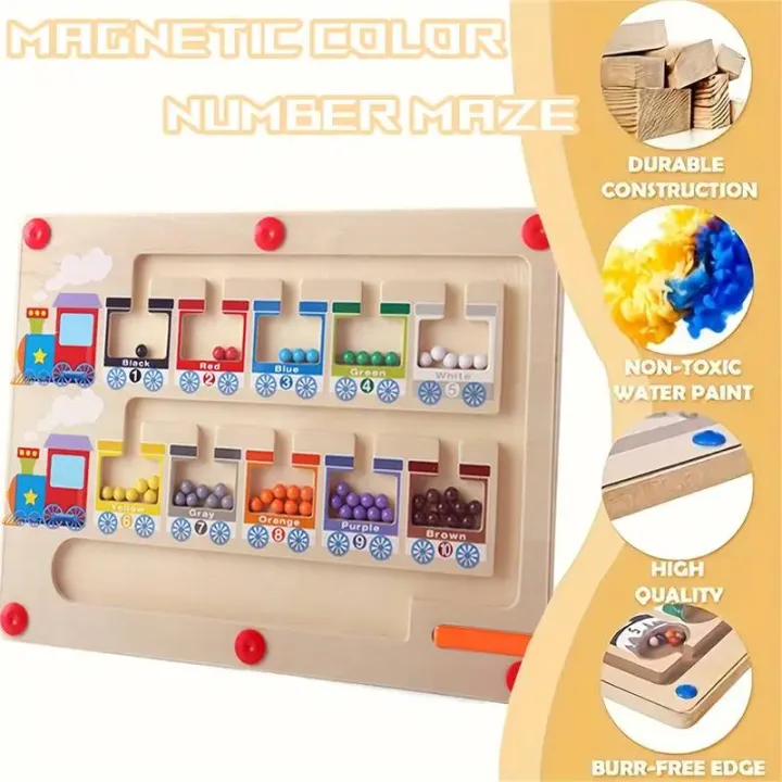 Magnetic%20Color%20And%20Number%20Maze,%20Wooden%20Ice%20Cream%20Train%20Puzzles%20Toys%20-%20Image%202