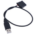 USB To 4 Pin Molex Cooling Fan Connector Cable for PC Quite Computer Case. 