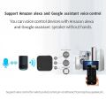 S06Pro Temperature And Humidity WiFi-IR Remote Controller Smart Wireless Universal Remote Monitoring Work With Alexa Google Home.