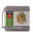 KALOUR 132 Colored Pencils Set,with Adult Coloring Book and Sketch Book,Artists Colorless Blender,Zipper Travel Case,Soft Core,Ideal for Drawing Sketching Shading,Art Supplies for Beginners Kids. 