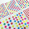 10 Sheets/Pack Of Children'S Gold-Plated Award Glitter Stickers Mother Teacher Praise Label Award Five-Pointed Star Love Sticker.