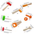 Repair Toy Nuts Kids Screwdriver Set Intelligence Montessori Basic Skills Educational Toys Educational Screw Maintenance Pretend Play Toys Girls.
