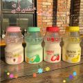 480ml Plastic Water Bottle Cute Tour Drinking Bottles Shaker Yakult Shape Kawaii Milk Carton Glass Water Bottles For Girl Bidon.