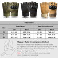 Motorcycle Military Grade Half Finger Army Green/Black - Hand Gloves For Bike. 