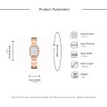 Fashion Square Watches Women Quartz Bracelet Watches Ladies Dress Wristwatch Rose Gold Clock. 