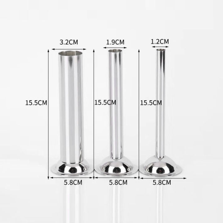 4Pcs%20Stainless%20Steel%20Sausage%20Stuffer%20Filling%20Tubes%20Funnels%20Nozzles%20Spare%20Parts%20Filler%20Tube,%20Base%20Diameter:58mm%20Exquisite%20Product%20-%20Image%203