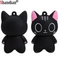 Cute Cartoon USB Flash Drive 64GB Pink Cartoon Pen Drive 32GB Red Keyless Chain Memory Stick 16GB Storage Device White Pendrive.