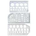 Circle Architectural Template Furniture Drawing Math Multifunctional Technical Stencil House Plan Drafting Tool Portable Ruler. 