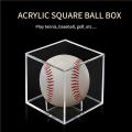 Baseball Box Golf Transparent Case Acrylic Dustproof Storage Box Lightweight Storage Container Baseball Protection.