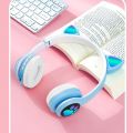 Cross-Border VIV-23M Cute Cat Claw Bluetooth Headset Cat Ear Luminous Wireless Head-Mounted Headset Headset Wholesale. 
