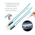 2x 2021 Latest LED Car DRL Daytime Running Light Automatic Motorcycle Mobile Turn Signal Bicycle Thin Strip Light Modeling Accessories（Ice Blue&Yellow-30cm）. 