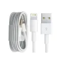 High-Quality Lightning USB Cable for iPhone - Elegant White Charger Cord. 