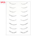 1/3/5pcs Transfer Paper Lower Eyelash Tattoo Patch Flat Lazy Makeup Tool Fake Eyelashes Disposable Stickers Beauty Tool. 