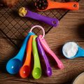 MA 5 Pcs/Set Colorful Plastic Kitchen Measuring Cups Sugar Cake Baking Spoon-colorful. 