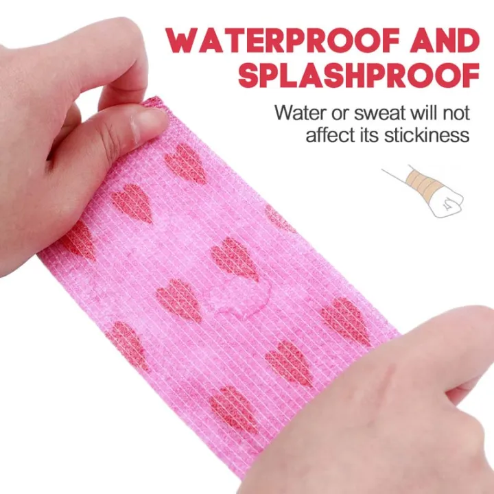 4-Sizes%20Multipurpose%20Heart%20Printed%20Self-Adhesive%20Bandage%20Soft%20Non-woven%20Elastic%20Sports%20Wrap%20Tape%20for%20Finger%20Joint%20Knee%20-%20Image%206