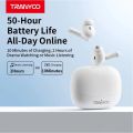 Tranyoo M26 Wireless Earbuds 48dB Dual Mic AI Noise Reduction BT 5.3 High Quality Spatial Stereo Sound Touch Control 12H Buds Backup Up to 50 Hours Total Playback Wireless Bluetooth Earphones. 