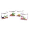 1Pc 1:12 Dollhouse Miniature Fish Tank Simulation Aquarium Home Decor Toy Doll House Accessories.